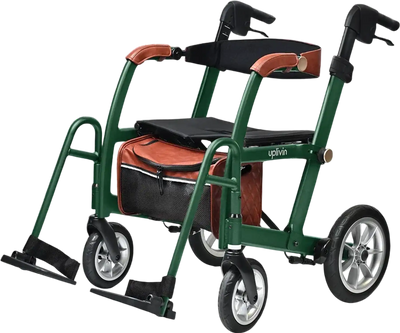 Metro Mobility Glide Rollator Wheelchair 2-in-1 300 lb Capacity Foldable New