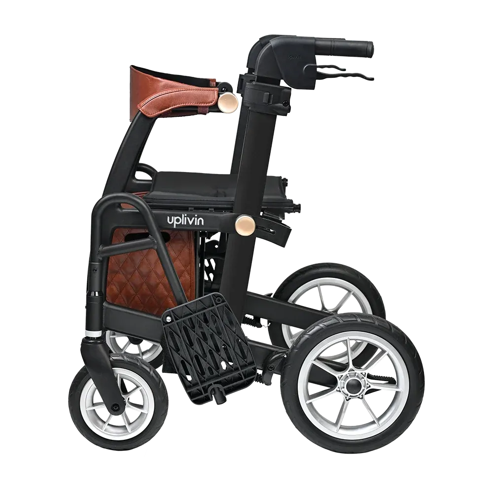 Metro Mobility Glide Rollator Wheelchair 2-in-1 300 lb Capacity Foldable New