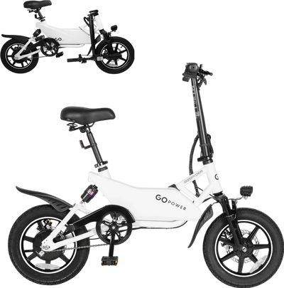 GoPowerBike B555 GoSpyder Mini Electric Bike 350W 30 Mile Range 16 MPH New