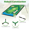 Golf chipping game set with a 71 x 71 inches target, robust metal frame, and anti-slip foot pads for stable practice.