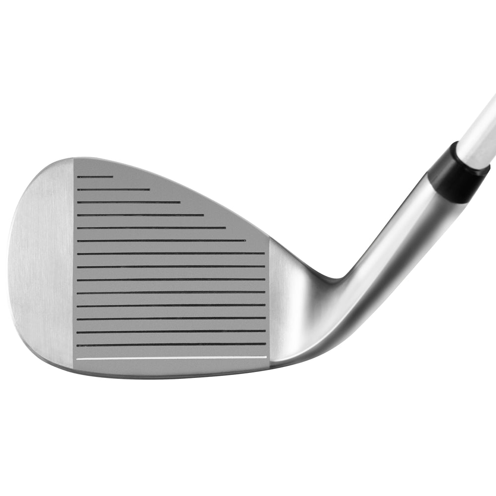 Close-up of the Golf Sand Wedge 56 Degrees showing milled grooves and stainless steel head for improved short game.