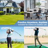 Golf Swing Trainer Aid with weighted head and ergonomic handle, ideal for indoor or outdoor practice at home or driving.