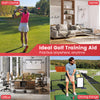 Golf Swing Trainer Click Stick in red, designed for speed and flexibility, ideal for practice at home, office, or.