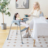 4-in-1 Convertible Baby High Chair with Removable Double Tray-Gray - Gallery View 1 of 10