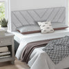 Linen Upholstered Headboard for Full and Queen Size Bed Frames-Gray - Gallery View 1 of 9