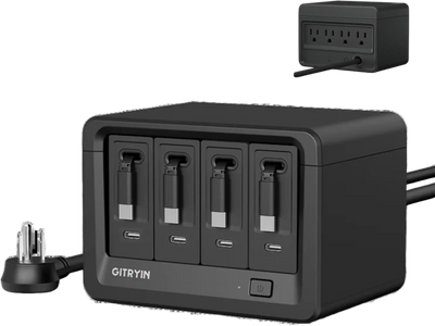 Giraffe Tools Gitryin Desktop Charging Station 12-in-1 40W Black New