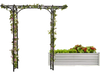 Grow and Flourish: All-in-One Garden Arbor and Raised Bed Bundle