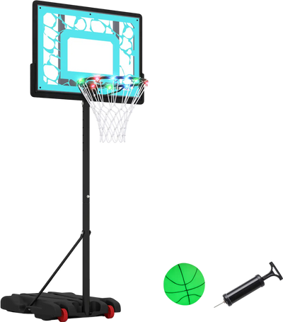 Costway Pool Basketball Hoop LED Driveway Poolside Night Training 49076913 New