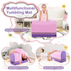 Purple gymnastics vaulting box with detachable mat, ideal for backbend and vaulting horse training for kids aged 3-10.