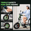 isinwheel H7Pro Electric Scooter with Seat 2000W 41 MPH 45 Mile Range 48V New