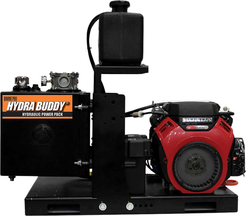 Brave Hydraulic Power Pack Hydra Buddy 2250 PSI 12 GPM with Honda GX630 Engine Skid Mount Electric Start HBHS610GXE New