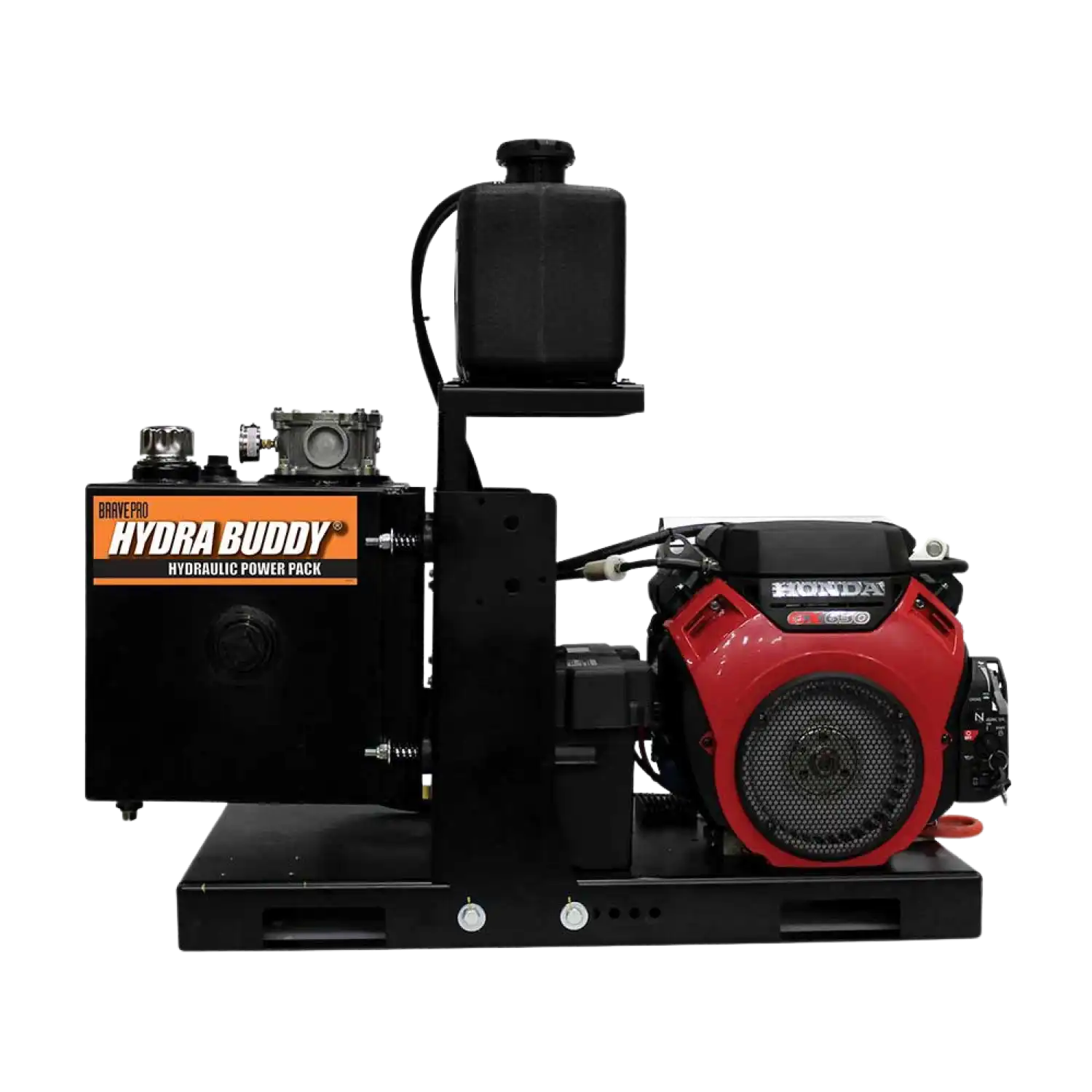 Brave Hydraulic Power Pack Hydra Buddy 2000 PSI 14 GPM with Honda GX630 Engine Skid Mount Electric Start HBHS620GXE New