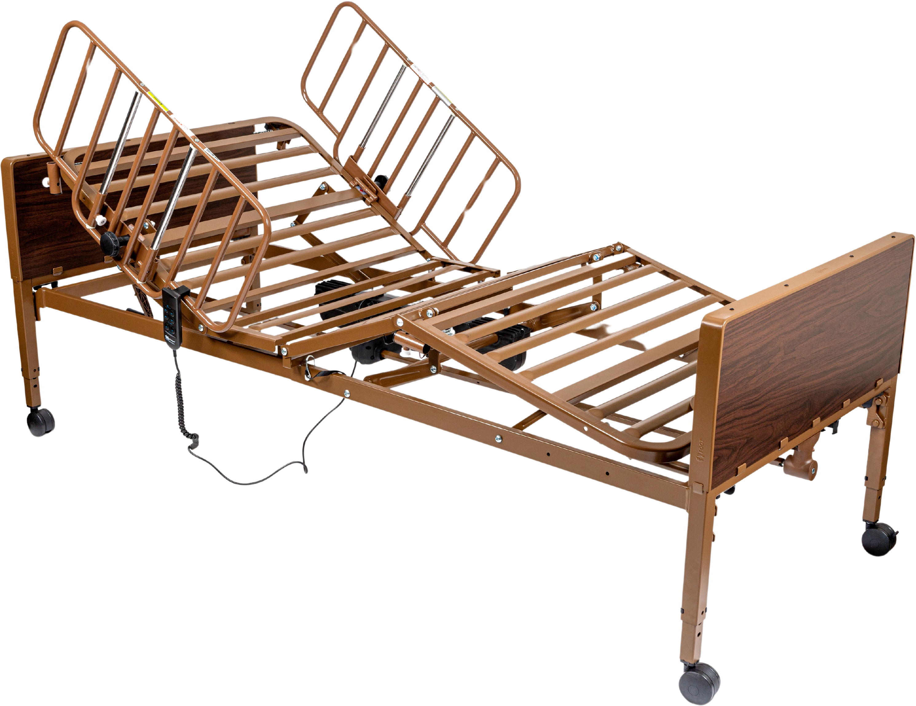 MedaCure HCFE36 Homecare Hospital Bed Full Electric Half with Rails or Full Rails New