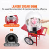 Vevor Cotton Candy Machine with Cart 1000W Commercial Stainless Steel Bowl with Cover New