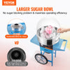 Vevor Cotton Candy Machine with Cart 1000W Commercial Stainless Steel Bowl with Cover New