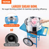 Vevor Cotton Candy Machine with Cart 1000W 244-439°F Stainless Steel Bowl with Sugar Scoop and Drawer New