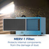 AlorAir HD55 Sentinel Basement/Crawlspace Dehumidifier 53 Pints Auto Defrost Blue New