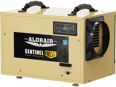 AlorAir Sentinel HD55S Basement/Crawlspace Commercial Dehumidifier Removal 120 PPD with Drain Hose Auto Defrost Memory Restart New