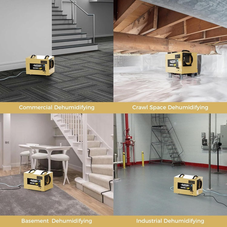 AlorAir Sentinel HD55S Basement/Crawlspace Commercial Dehumidifier Removal 120 PPD with Drain Hose Auto Defrost Memory Restart New
