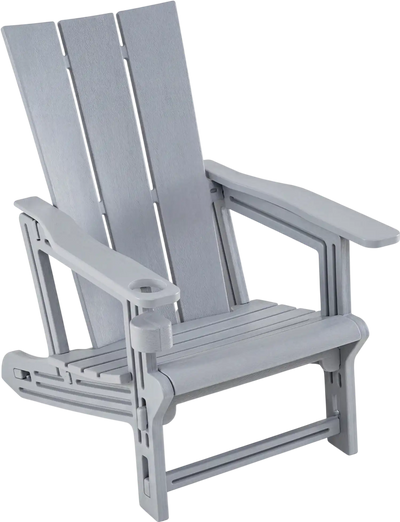 Costway HDPE Outdoor Adirondack Chair with Cup Holder 42660547 New
