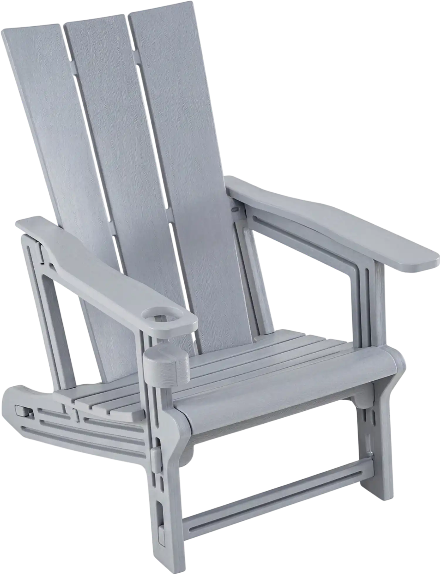 Costway HDPE Outdoor Adirondack Chair Ottoman Cup Holder 42660547 New