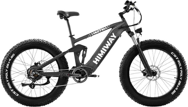 Himiway Cobra D7 Electric Bicycle 48V 1000W 20 MPH Full Suspension 26