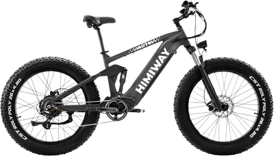 Himiway Cobra D7 Electric Bicycle 48V 1000W 20 MPH Full Suspension 26