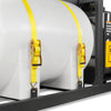 4000 PSI 4 GPM ZONSEN E-Start Engine Hot Water Pressure Washer Skid Mounted with 245 Gal Tank,  HPW40DBT
