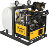 4000 PSI 4 GPM ZONSEN E-Start Engine Hot Water Pressure Washer Skid Mounted with 175 Gal Tank,  HPW40DT