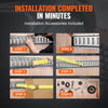 Vevor E-Tracks Tie-Down Kit 24 PCS 2000 Lbs Load 8 Steel Rails 8 O-Ring Anchors and 8 D-Rings Straps New