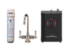 AquaNuTech Digital Instant Hot Water Dispenser with Traditional Hot/Cold Faucet & Filtration New