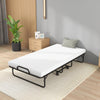 Costway Folding Bed Rollaway 75" x 38" Memory Foam Mattress Steel Frame Hook and Loop Fasteners New