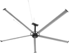 24FT HVLS Industrial Ceiling Fan 208-240V 1Ph - Energy Efficient Large Area Air Circulation Fan for Warehouses & Factories,  24FT1PH