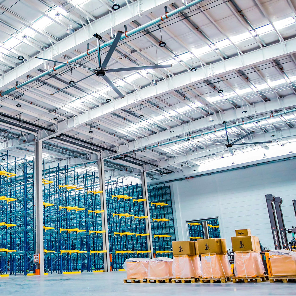 20FT HVLS Industrial Ceiling Fan 208-240V 3-Phase - Energy Efficient Large Area Air Circulation for Fan Warehouses & Factories 20FT3PH