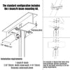 18FT HVLS Industrial Ceiling Fan 208-240V 3Ph - Energy Efficient Large Area Air Circulation for Fan Warehouses & Factories,  18FT3PH