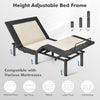 Costway Twin or Queen Size Bed Frame Electric Adjustable With Massage Modes New