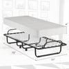 Costway Folding Bed Rollaway 75" x 31" Memory Foam Mattress Spring Loaded and Steel Frame New