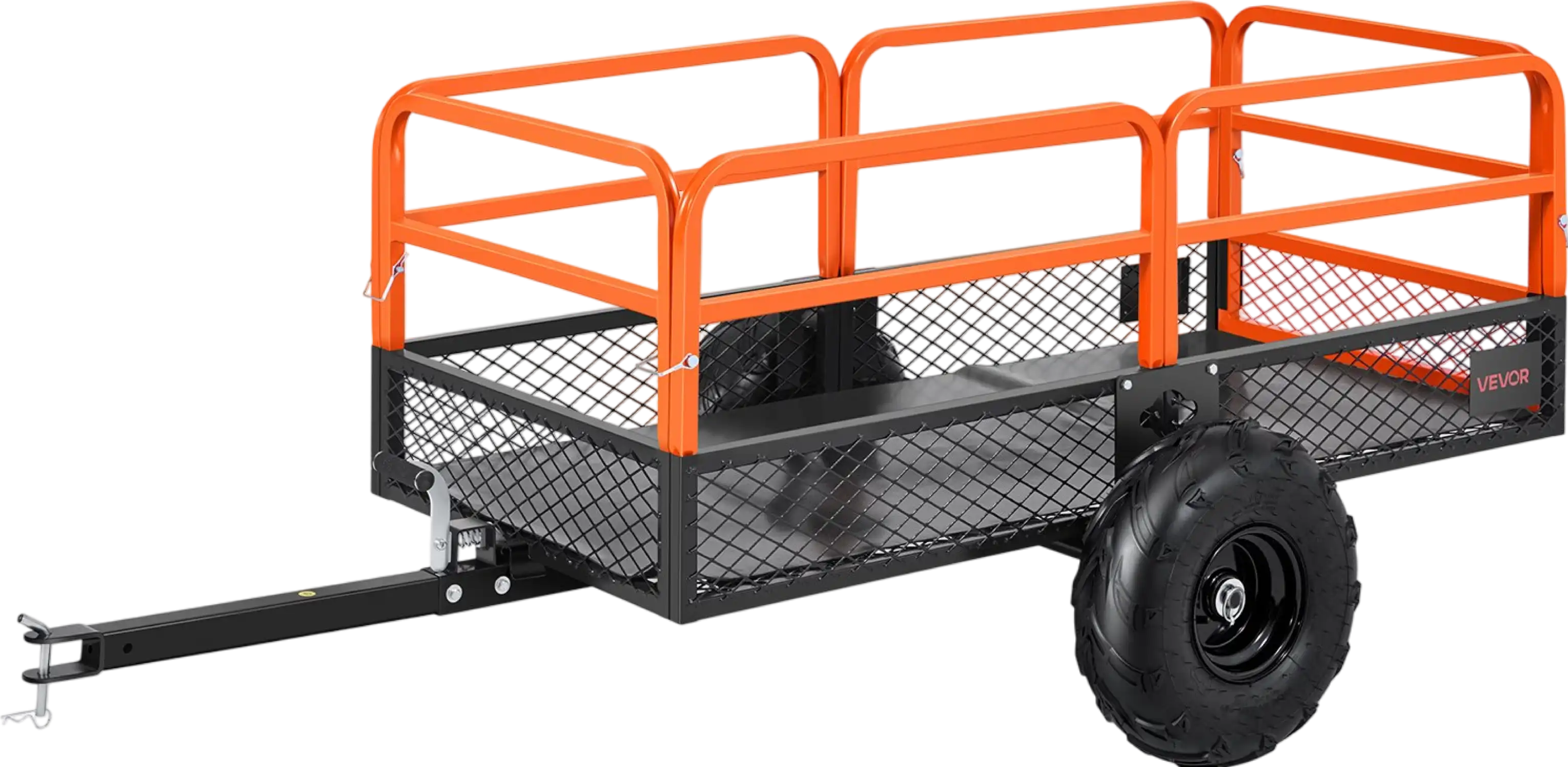 Vevor Steel Dump Trailer 22 Cu Ft 1600 Lb Capacity Tow Behind for ATV Mower New