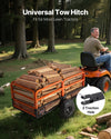 Vevor Steel Dump Trailer 22 Cu Ft 1600 Lb Capacity Tow Behind for ATV Mower New