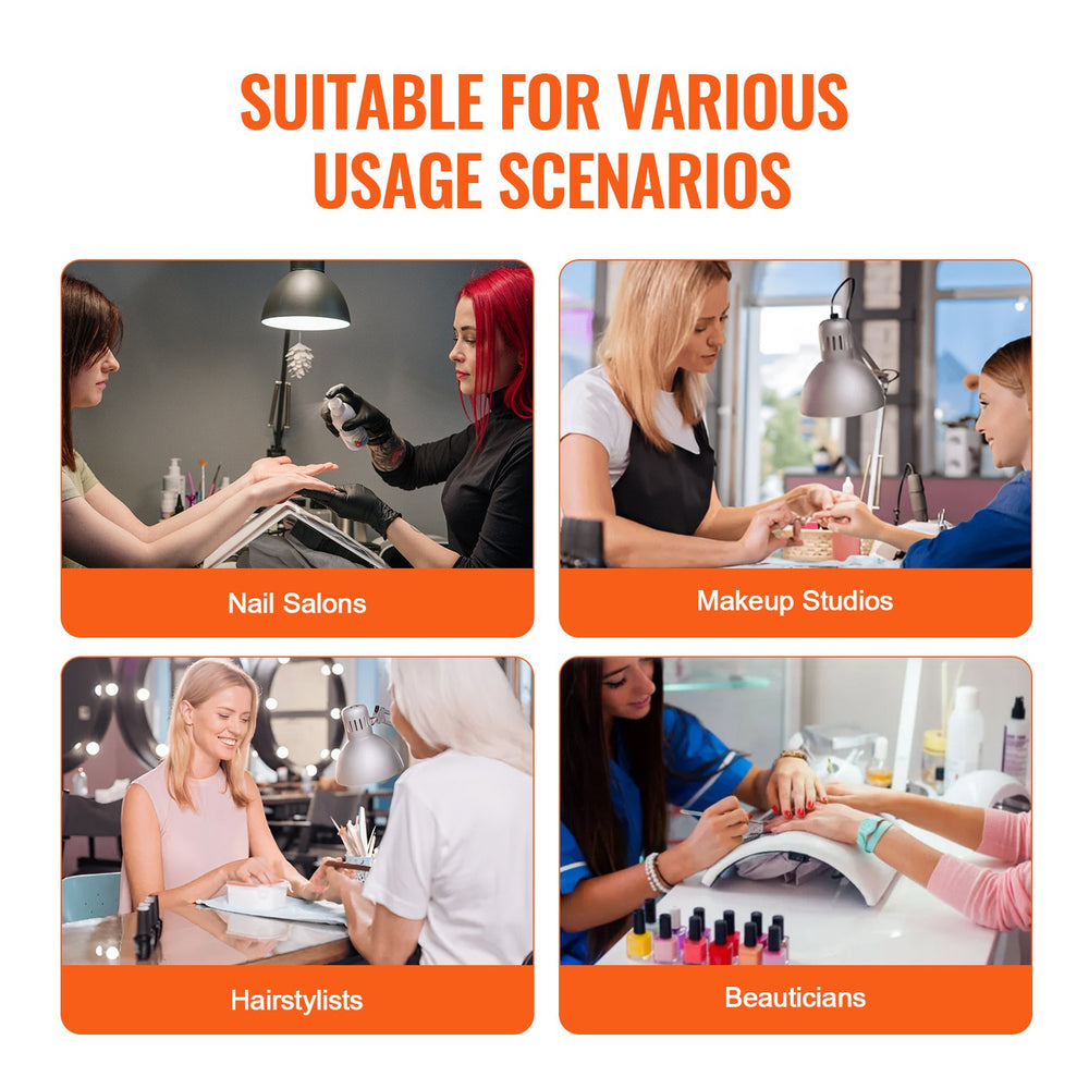 Vevor Makeup Train Case Aluminum Cosmetic Trolley with Workbench Legs and 360° Swivel Wheels New