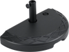 Half Round Patio Umbrella Base 44 lbs Water and Sand Fillable