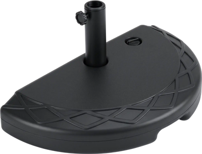 Costway Half Round Patio Umbrella Base 44 lbs Water/Sand Fillable 45973081 New