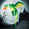 5-foot inflatable Halloween dragon with glowing features, perfect for yard or porch decoration.