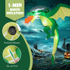 5 feet hanging Halloween inflatable dragon with quick inflation, waterproof blower, perfect for yard or porch.