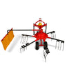 100" Mechmaxx 3-Point Hitch 6 Rotary Pull-Type Hay Rake Tedder ,  15-50Hp ,  HT100