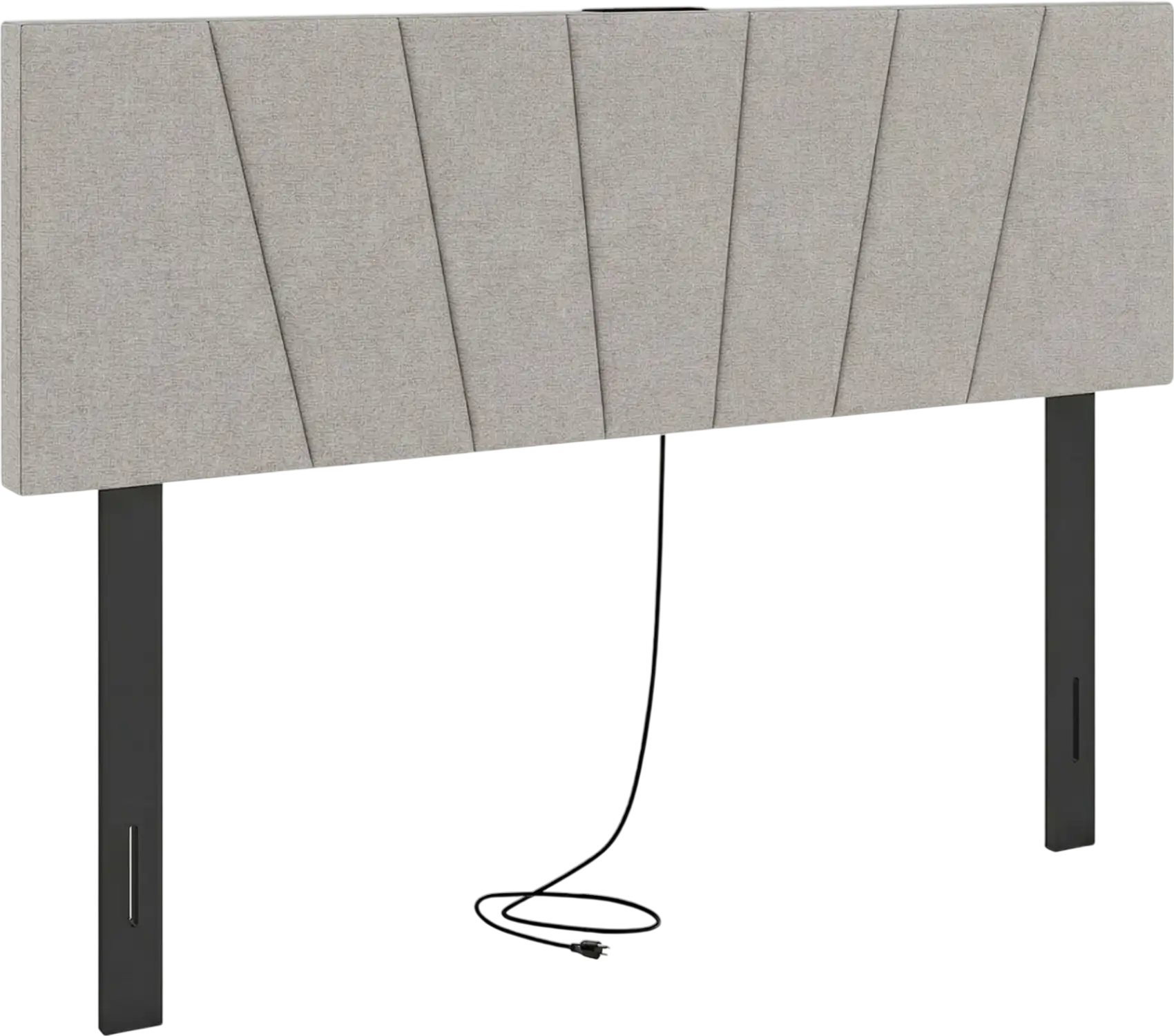 Costway Geometric Upholstered Headboard for Queen/Full Bed 49264965 New