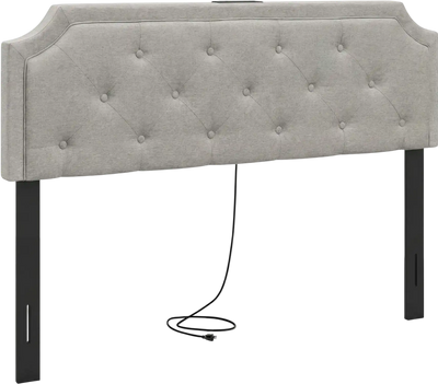 Costway Tufted Upholstered Queen/Full Bed Headboard 87888985 New