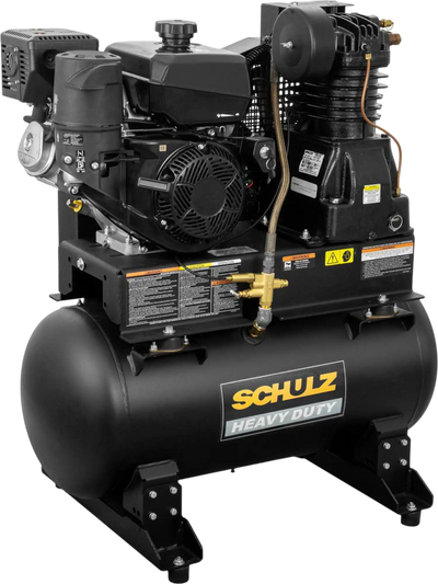 Schulz L-Series Air Compressor 13 HP 30 gal. 2-Stage Horizontal 30 CFM 175 PSI 1330HL30X-G New