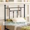 Classic style headboard in black, designed for twin size metal bed frame, adding vintage charm to your bedroom.