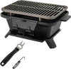 100% Cast Iron Hibachi Grill with Grill Grate Lifter